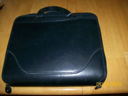 Professional-portfolio-organizer zippered -file-divider with briefcase handles for sale