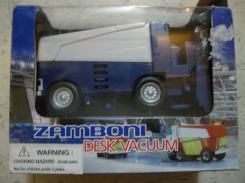 Zamboni Office Desk Vacuum - Battery Operated - New -  (Hockey Ice Cleaner)