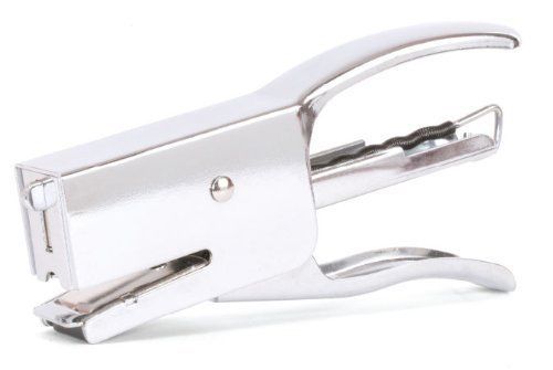 Kikkerland Dog Stapler Hand Held Chrome Steel All Metal ST07-SI Heavy Duty New