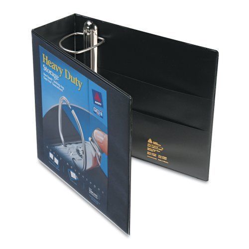 Black 4 Inch Avery Nonstick Heavy-Duty EZD Reference View 4 Inch Black Binder (