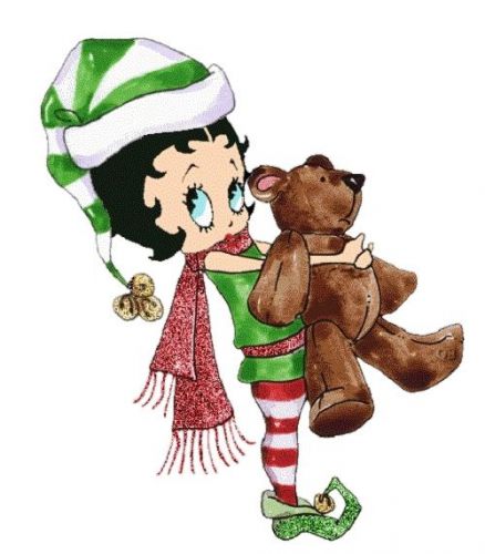 30 Return Address Labels Betty Boop Christmas Buy 3 get 1 free (bb3)