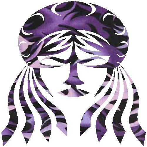 30 Custom Purple Tribal Art Personalized Address Labels