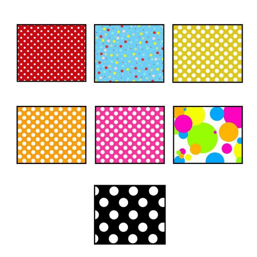 POLKA DOT MOUSEMAT CHOICE OF 7 BLACK RED GREEN MULTI ORANGE BLUE PINK NO UK P&amp;P