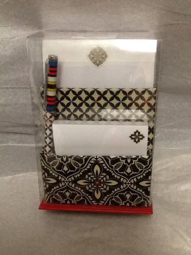 Vera Bradley On That Note Stationery Caddy, Paper &amp; Pen BARCELONA!! New