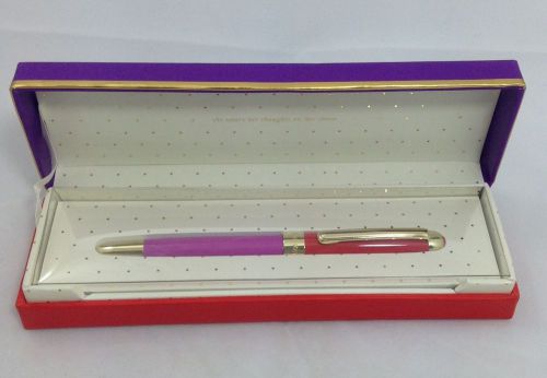 Kate Spade New York Designer Office Collection Ballpoint Pen &#039;Red &amp; Purple&#039;