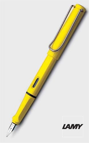 2 x lamy safari fountain pen yellow christmas gift free shipping for sale