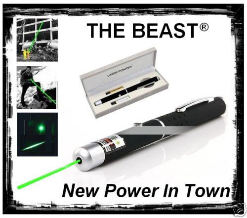 The beast - super strong 5mw military grade green laser pointer pen for sale