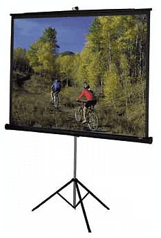 Da-lite  versatol 43&#034;  x  57&#034; tripod screen matte white for sale