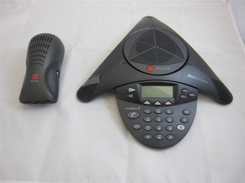 Polycom SoundStation2 2201-1600-601 w/ Wall Module 2201-16020-601 #64012