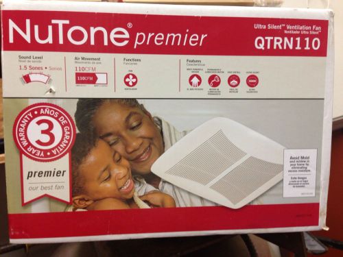 NuTone Premier QTRN110 Ventilation Fan NIB - Missing Grille