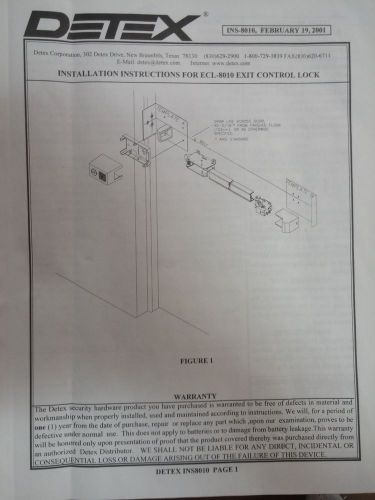 DETEX Exit Control Lock ELC-8010