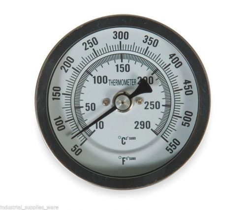 Bimetal thermometer, 5 in dial, 50 to 550 f, mfr. model # 1nge3 for sale