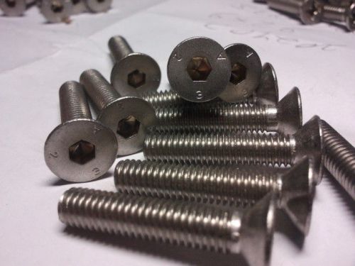 6mm Stainless Steel 4 mm allen hex machine Screws 30mm long 26mm. 16 pc