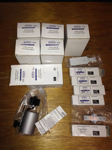 Con-Tech Lighting Lot - CTL603 Track Light Fixture LA-2 Mini Connector LA-10 End