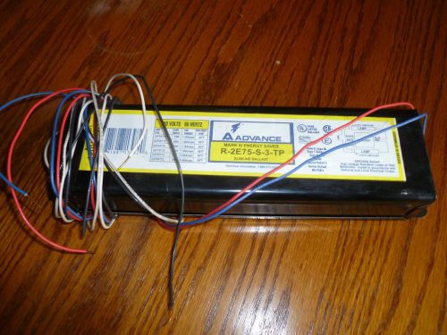 ADVANCE MARK III 120V SLIMLINE FLORESCENT BALLAST R-2E75-S-3-TP