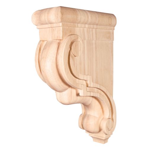 Traditional Bar Bracket 3-3/8&#034; x 7-3/4&#034; x 13&#034; White Birch