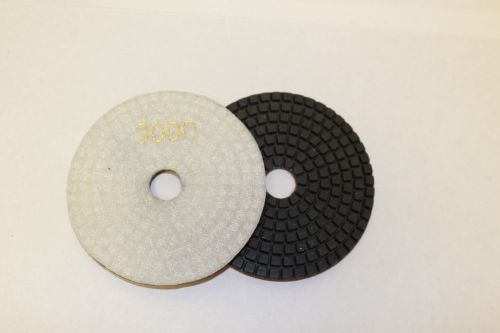 1 piece #2000 Diamond Polishing pad 4 inch  3mm wet/dry granite stone concrete