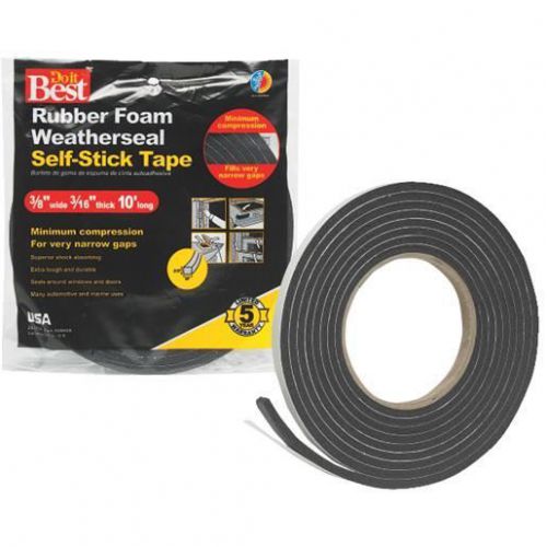 3/8X3/16&#034;X10&#039; BLK TAPE R338HDB