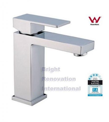 Square Cooby Wide Large Plantform WELS Bathroom Basin Flick Mixer Tap Faucet