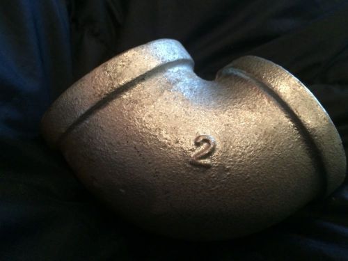 2&#034; 90 Galvanized steel threded elbow