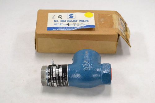 Cyrus lq-803 803 shank safety steel 75psi 1/2in npt 20.7gpm relief valve b316431 for sale