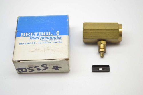 NEW DELTROL N25B 10000-79 PNEUTROL CONTROL 3/8 IN NPT BRASS NEEDLE VALVE B397726