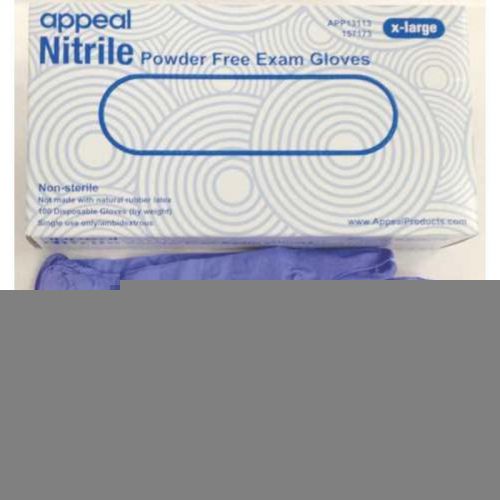 Appeal Gloves Nitrile X-Lge 100/box 157173 Appeal Gloves 157173 076335171364