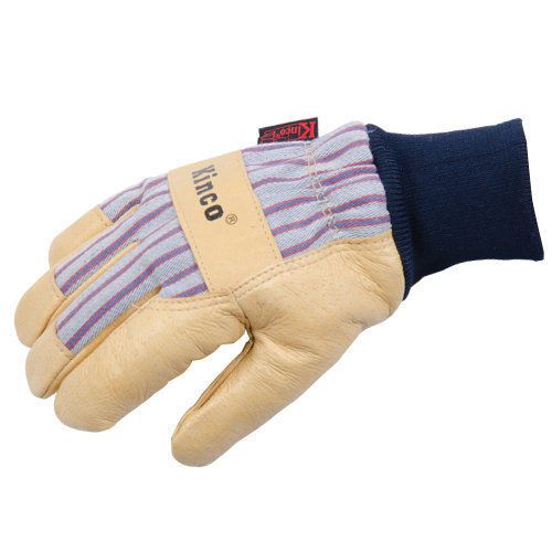 Kinco lined knit wrist pigskin work gloves sizexlarge construction farm *1 pair* for sale