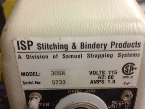 ISP/BINDERYMATE 305R, 2 HEADED STITCHER