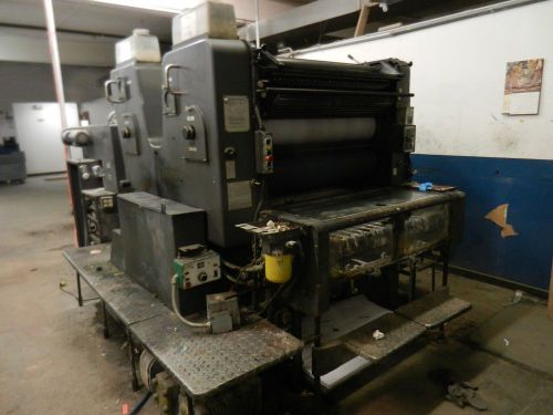 HEIDELBERG SORSZ, YEAR 1986, SN # 523 635, TWO COLOR PRESS, STANDARD DAMPENING