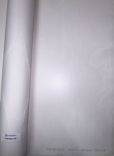 3 Yards 110 Mesh x 60&#034; width - White Precision Printing Fabric (SMESH)