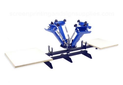 Four 4 color 2 station screen printing press four machine t-shirt springer sp for sale