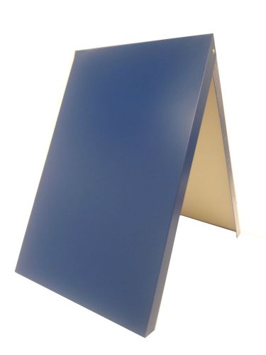 A-BOARD PAVEMENT SIGN,ADVERTISING,MENU,SANDWICH BOARD, METAL FRAME, BLUE