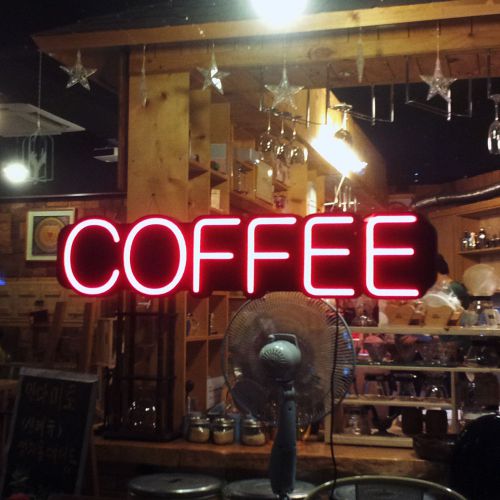 LED Neon Art Light Coffee Cafe Sign Shop Display Window Gift Interior