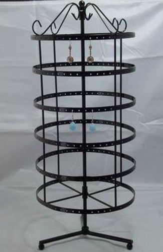 288 holes black rotating earrings display stand rack holder