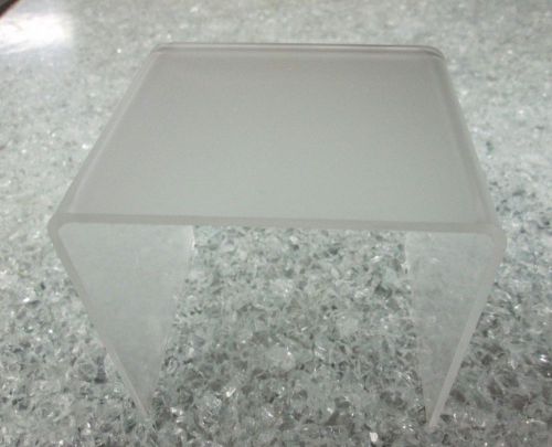 Quantity 3 Frosted Acrylic Risers P95  1/8&#034; 2&#034; x 2&#034; x 2&#034;