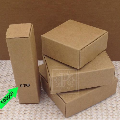 100pcs - Small Tube Kraft Boxes, Jewelry Boxes, Soaps Boxes, Kraft Boxes