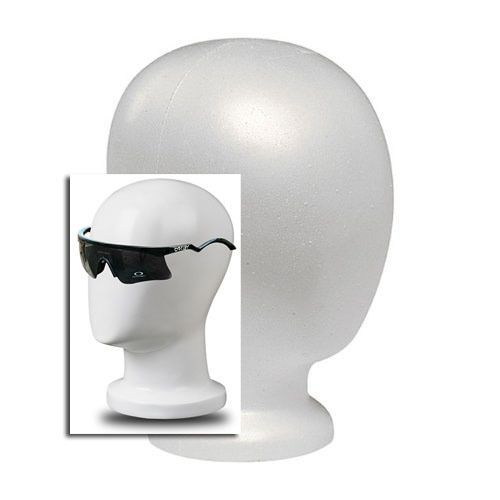 MANNEQUIN/ MANIKIN  PARTS  BLANK STYROFOAM  HEAD SUN GLASS HOLDER