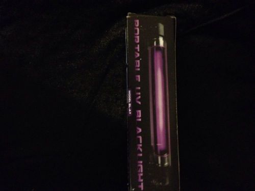 MINI PORTABLE UV BLACK LIGHT  61/2&#039;&#039; LONG COMPLETE WITH BOX &amp; INSTRUCTIONS