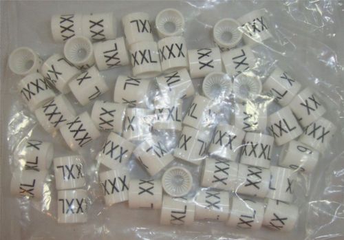 Hanger Garment Size Marker Tag Size XXXL Small Sizer 50 Pieces Retail Store