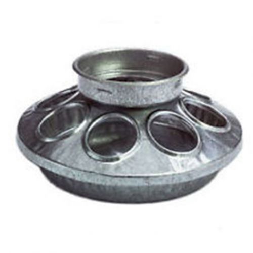 Poultry chicken galvanized round hole feeder complete with jug for sale