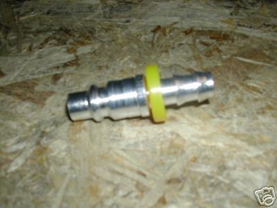 Air fitting 3/8&#034; male with 1/4&#034; push on barbed end for sale