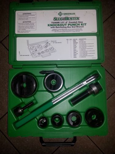 1/2&#034;-2&#034; greenlee slug buster knockout punch set for sale