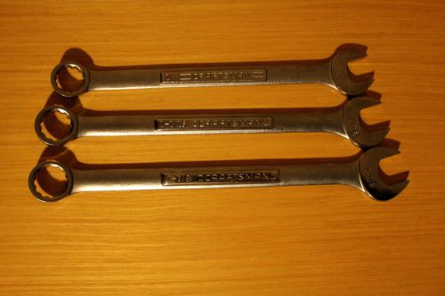 3 Craftsmen Combination Wrench 1&#034;,  1-1/16&#034;,  1-1/8&#034;