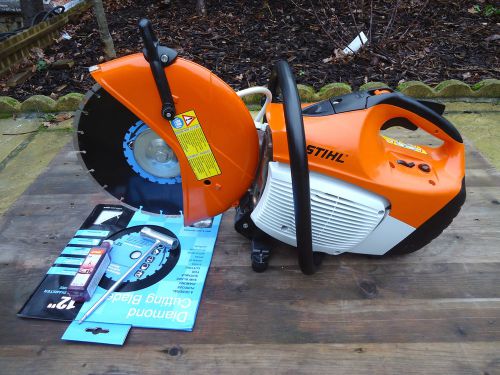 Stihl TS410 Petrol Saw - Yr. 2013  Model  Incl.  2 New Diamond Disc. (SERVICED)