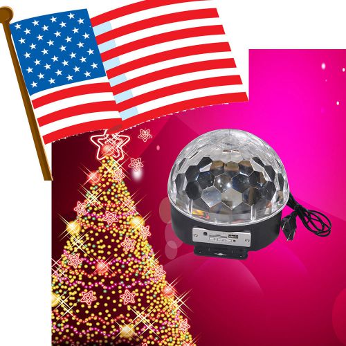 Disco DJ Stage Lighting Digital LED RGB Crystal Magic Ball Effect Light from USA