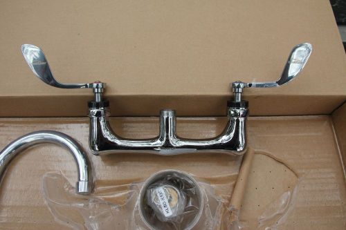 Encore Commercial Wall Mount Faucet w/5&#034; spout &amp; Wrist Handles ~  NSF