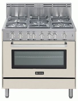 Verona 36&#034;  gas range w/ single oven - antique white ~ for sale