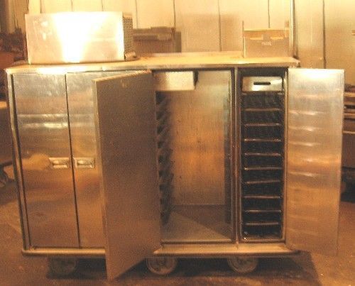 HOSPITAL ROLLING  HOT COLD FOOD STORAGE CABINET S/STEEL