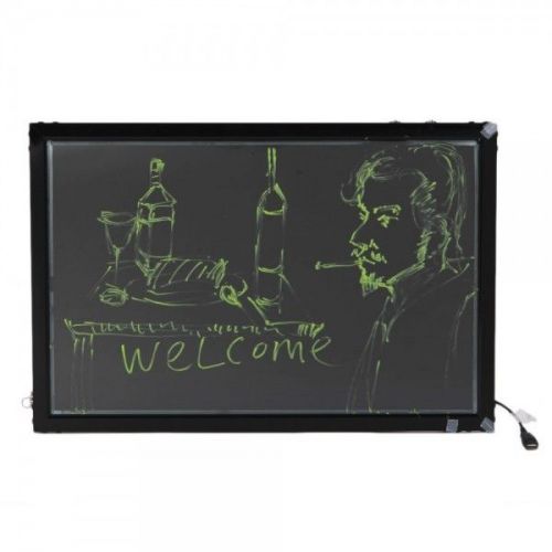 24&#034;x16&#034; Flashing Illuminated Fluorescent Neon LED Glow Writing Board Menu Sign